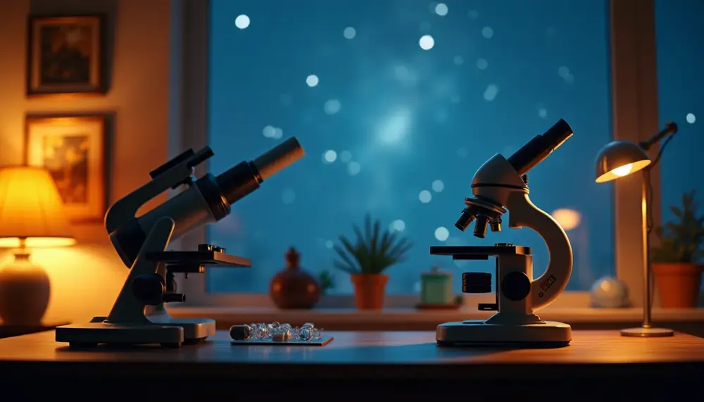 Teleskop und Mikroskop vereint: So erlebst du die Mikrowelt und den Sternenhimmel